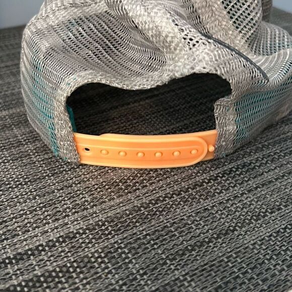 Big Truck Adjustable Baseball Cap Turquoise Orange Unisex - Picture 5 of 5